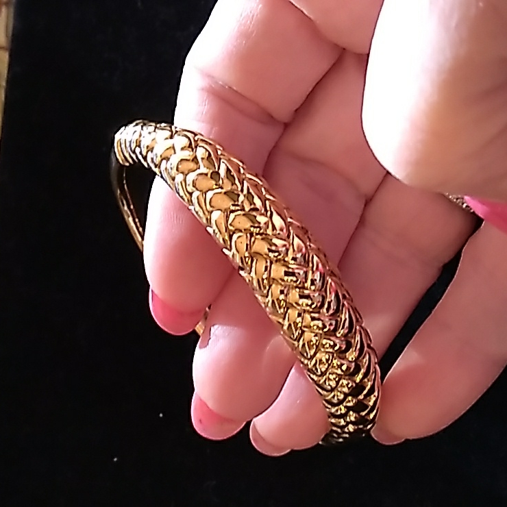 Gold Tone Sterling Bracelet